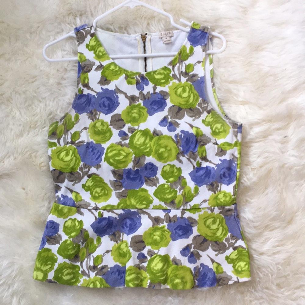 J Crew women’s peplum shirt